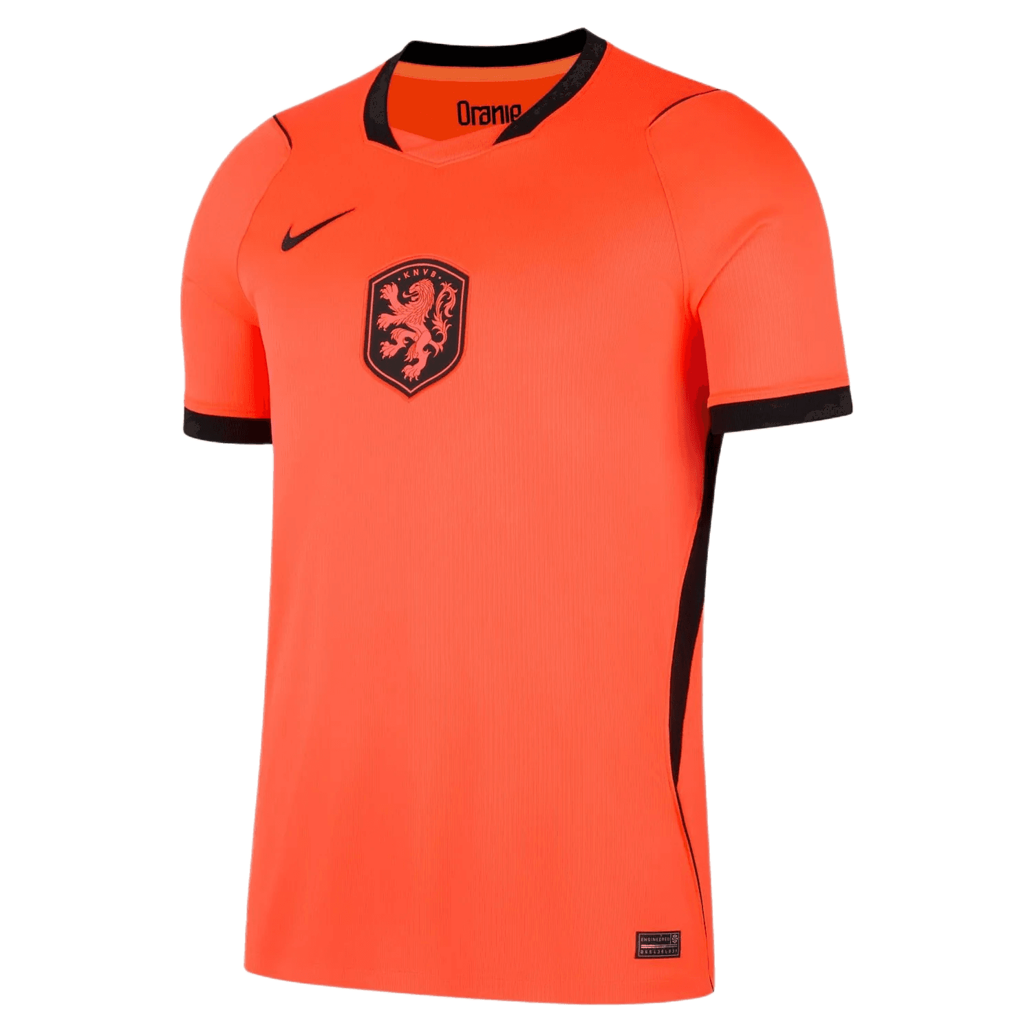 Custom orange football shirt